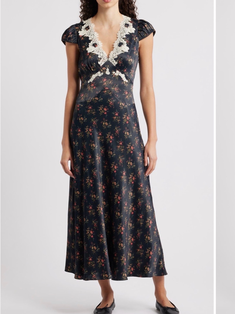 Doen Coraline Lace Detail Floral Dress